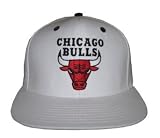 Retro NBA Chicago Bulls Snapback Hat Cap - All White