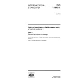 ISO 13849-1:1999, Safety of machinery -- Safety-related parts of control systems -- Part 1: General principles for design