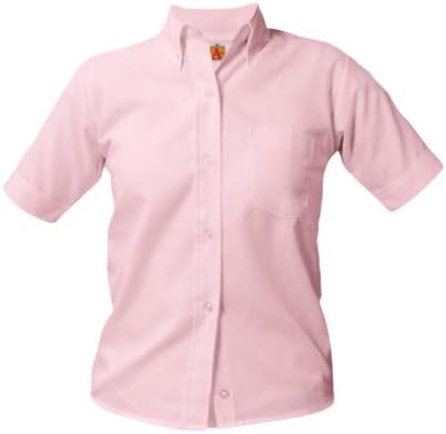 A+ Girls Short Sleeve School Uniform Oxford Blouse