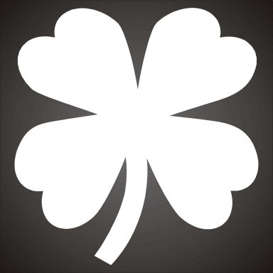 Lucky Decals : Four Leaf Clover Vinyl Graphic Sticker