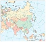 Laminated Wall Map of East Asia