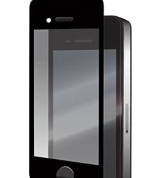 iBuffalo 【絶対気泡ができない】 iPhone4S/4 両対応 液晶保護フィルム/光沢タイプ ブラック BSEFGIP4BK