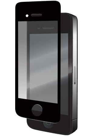iBuffalo 【絶対気泡ができない】 iPhone4S/4 両対応 液晶保護フィルム/光沢タイプ ブラック BSEFGIP4BK