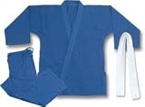 14 oz Super-Heavyweight Traditional Judo/Jiu-Jitsu Uniform Blue