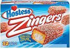 Hostess Raspberry Iced with Cream Filling Zingers 12 Pk Individually Wrapped