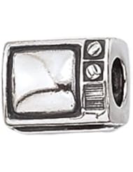 Genuine Zable (TM) Product. 925 Sterling Silver TV Charm. 100% Satisfaction Guaranteed.