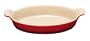 Le Creuset Heritage Stoneware 1-Quart Oval Au Gratin Dish, Cherry