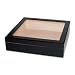 Spanish Cedar Humidor - 20 Cigars - (9' x 8' x 2') - Glass Top - Black