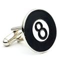 8 Ball Pool Billiards Cufflinks Cuff Links new