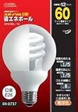 省エネ電球型蛍光灯 ボール型60W電球色