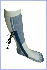 Full Sole Lithium Ion Battery Knee-High Electric Heated Socks for Women - Large Womens Size 11-15