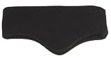 Fleece Stirnband mit Ohrenklappen schwarz