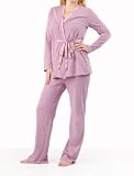 Motherhood Maternity: Long Sleeve V-neck Babydoll Nursing 3 Piece Set