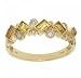 Milgrain Ring in 14K Gold with Citrine (Emerald Cut) and Diamonds-3/4cttw of Citrine