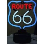 Route 66 (Blue/Red Neon) (16 h x 10 w x 6 d)