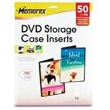 Memorex 32020716 - 50 Pack of DVD Storage Case Inserts