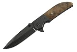 Eigenschaften Herbertz  / Herbertz Einhandmesser, AISI 420, brüniert, Wurzelholz
