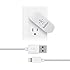 Belkin USB Swivel Home and Wall Charger with Lightning Cable for iPhone 6S / 6S Plus, iPhone 6 / 6 Plus, iPhone 5 / 5S, iPad Pro, iPad 4th Gen, iPad mini 4, iPad mini 3, iPad mini 2, iPad mini, iPod touch 5th Gen, and iPod nano 7th Gen (2.1 Amp / 10 Watt)