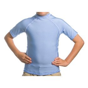 Beach Depot UPF 50+ Kid's Short Sleeve Rash Guard Shirt 