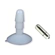 Doc Johnson Vac-U-Lock Suction Cup Plug Clear Frost Adult Sex Toy Kit