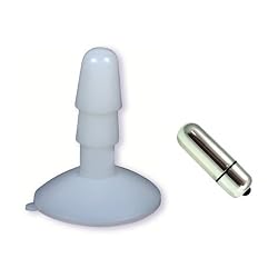 Doc Johnson Vac-U-Lock Suction Cup Plug Clear Frost Adult Sex Toy Kit