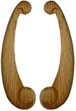 Wood Ornament Pine Countryflower SM Tapered Rail
