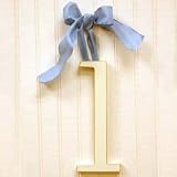 Wooden Hanging l: Pink Polka Dot Ribbon