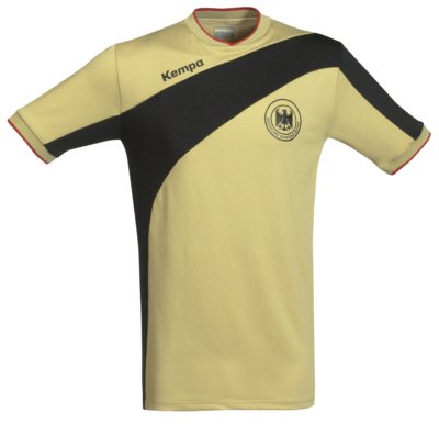 DHB Trikot Handball EM 2008 Shirt Ambition Kempa gold/schwarz/rot Größe: XXL
