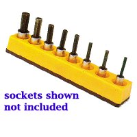 3 8 in. Drive Universal Magnetic Yellow Socket Holder 10 19mm
