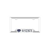 Kansas State Wildcats White Plastic License Plate Frame