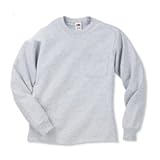 Heavy Cotton Long Sleeve T-Shirt with Pocket