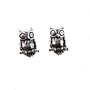 Sterling Silver Owl Post Earrings