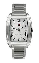 31X0JMSS8ML Tommy Hilfiger Mens SilverTone Dial Stainless Steel Bracelet