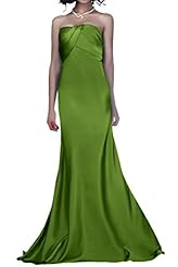 Strapless Satin 2015 Lace Mermaid Evening Dress 