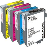 FREE SHIPPING - 1 Full set of 4 inks (Latest Version) for Epson Stylus S20 SX100 SX105 SX200 SX205 SX400 SX405 T0711 T0712 T0713 T0714 - BUY 2 SETS AND GET A FREE BLACK CARTRIDGE - GUARANTEED QUALITY OR YOUR MONEY BACK