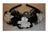 Little Girls Black and White Holiday Headband - (Child)