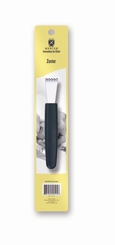 Mercer Culinary Citrus Zester - retail packaging,Black