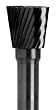 CARBIDE BUR GROBET MADE IN U.S.A. INVERTED CONE END CUT 1/4X1/4X1/4 STANDARD CUT