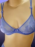Sheer stretch-mesh bra
