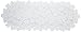 Heritage Lace Dogwood 14x33 Runner, White (Model: DW-1433W)