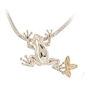 Mt. Rushmore Black Hills Gold&reg; Sterling Silver Frog Slider Necklace