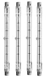 from Long Life Lamp Company 4 x 80w 118mm Tungsten Linear R7s Halogen floodlight J118 security light bulb Long Life brand