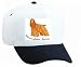 White Cap with spaniel, dog, brown, American, american, cocker