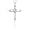 10k White Gold Diamond Cross Pendant (.03 cttw, J-K Color, I2-I3 Clarity)