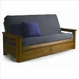 Full in Medium Oak Futon Frame