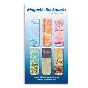 GIFT SET of 6 Inspirational Magnetic BOOKMARKS/Assortment/2 1/4