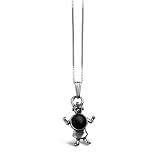 Koyems Kachina Sterling Silver and Onyx Pendant