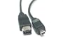 Micro Connectors Firewire IEEE 1394 6 Pin to 4 Pin Cable - 10 Feet (E07-217)