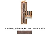 Wine Cellar Innovations Designer Series Collection Red Oak with Dark Walnut Stain Curved Corner 72x25x25-in.