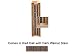 Wine Cellar Innovations Designer Series Collection Red Oak with Dark Walnut Stain Curved Corner 72x25x25-in.